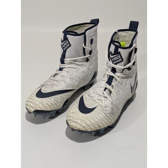Nike Men\'s Force Savage Elite TD \'White Navy\' Cleats - 14 US main image 5